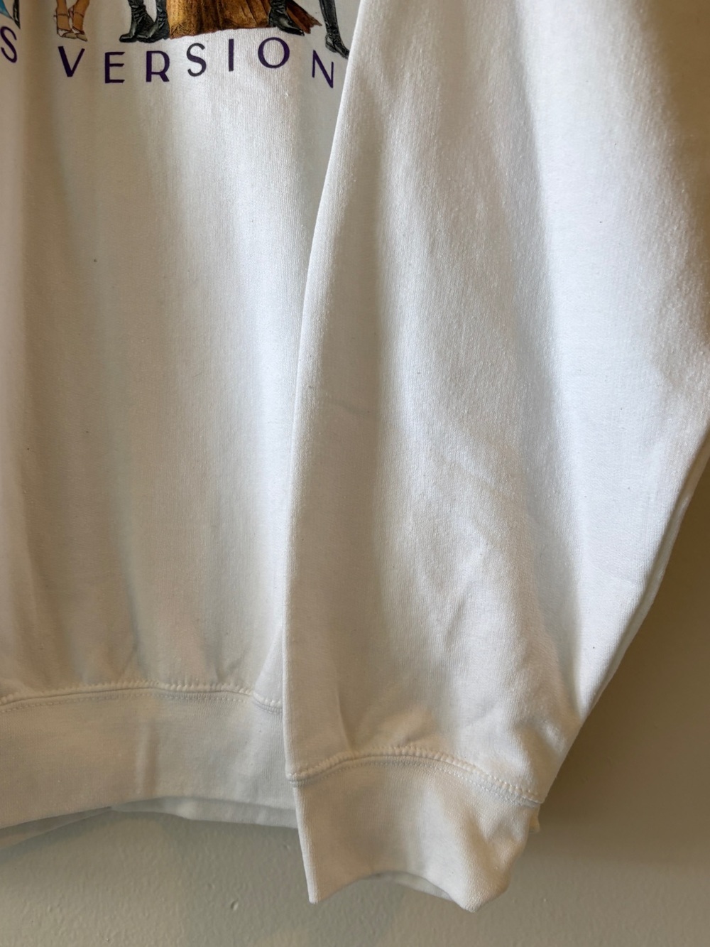 Taylor Swift Speak Now Taylor’s Version Sweatshirt XL White Crewneck Long Sleeve - Picture 5 of 10